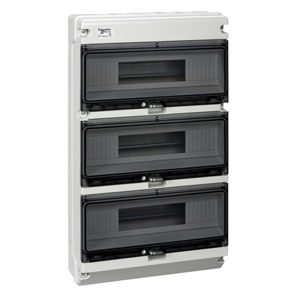 Kaedra XT coffret étanche pour appareillage modulaire 3rangées de 16modules IP65 - Schneider Electric - KDR35170