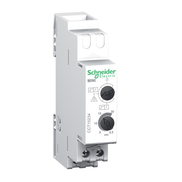 Schneider Electric Minuterie à Préavis D'Extinction Mint, 0,5 à 20 Mn, Fonction Télérupteur, Prodis - Schneider Electric - CCT15234