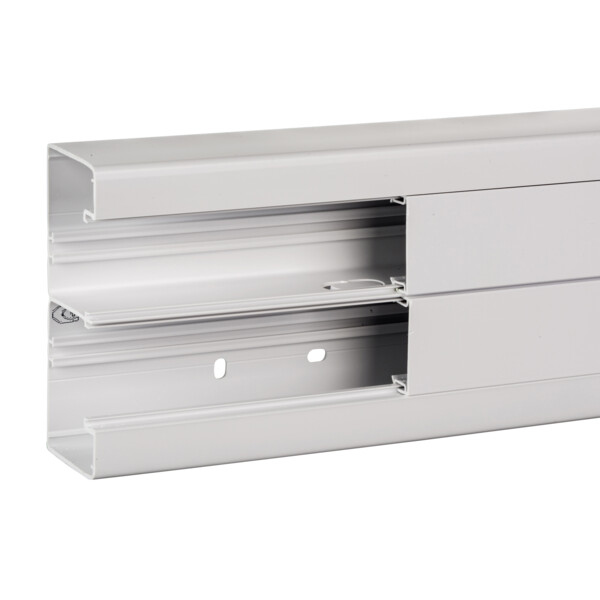 Goulotte 140x55mm Schneider OptiLine 45 2 compartiments blanc polaire - Schneider Electric - ISM10300P