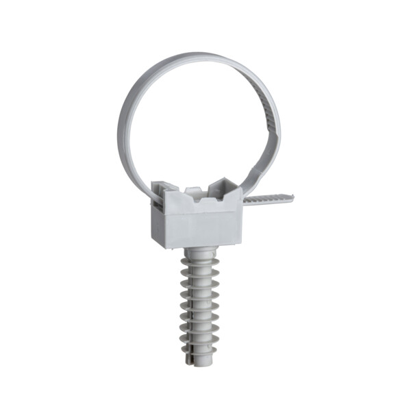 Colliers avec chevilles Schneider Mureva Fix instacables pour conduit diamètres 16 à 32 gris  - Schneider Electric - ENN47933