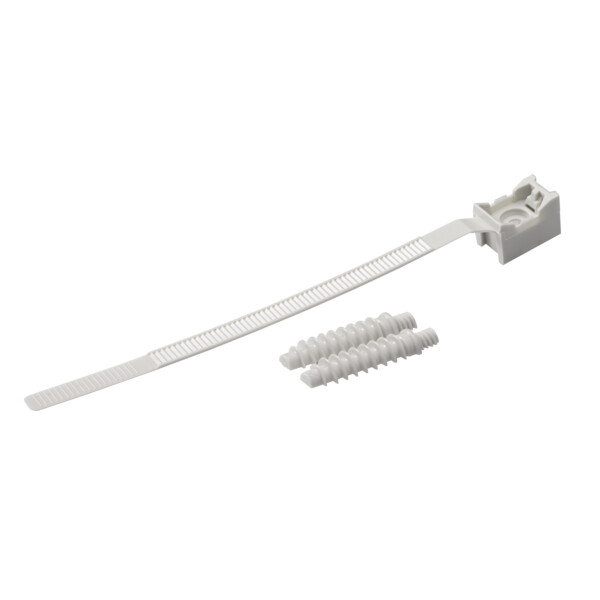 Colliers avec chevilles Schneider Mureva Fix instacables pour conduit diamètres 16 à 32 gris  - Schneider Electric - ENN47933