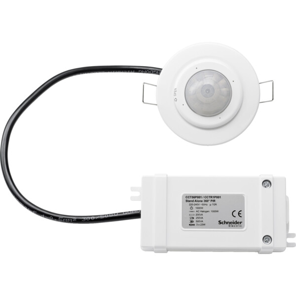 Détecteur de Mouvement Blanc Argus Schneider Electric- Encastré Faux Plafond – 360° - Schneider Electric - CCT56P001