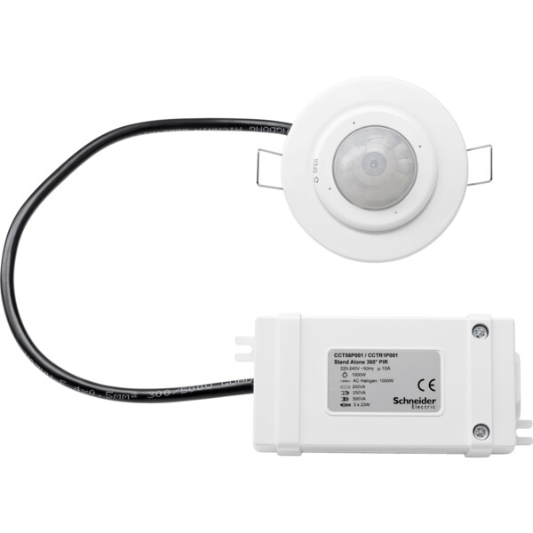 Détecteur de Mouvement Blanc Argus Schneider Electric- Encastré Faux Plafond – 360° - Schneider Electric - CCT56P001