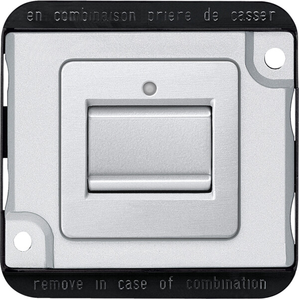 Interrupteur Va-et-Vient Aluminium avec Anti-Vandalisme Merten Schneider Electric - Schneider Electric - MTN3116-7060