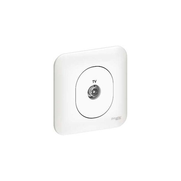Prise TV Blanc Ovalis Schneider Electric - Schneider Electric - S260405
