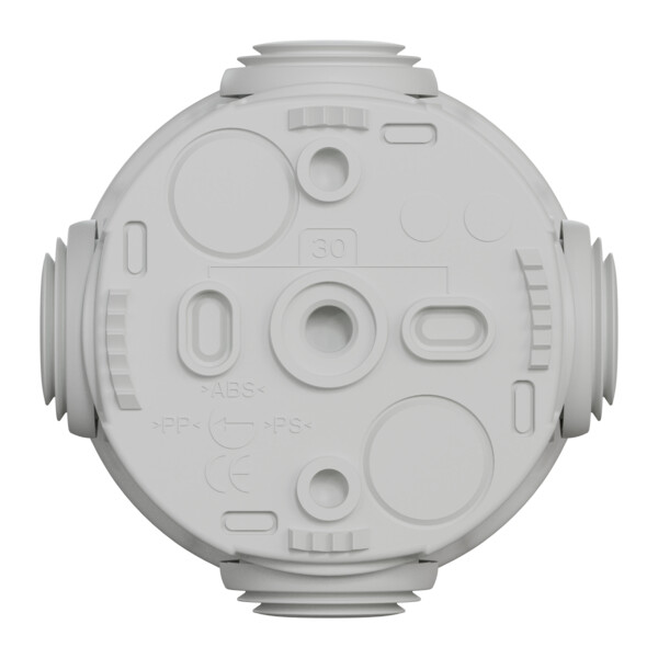 Boîte de dérivation Ø60 Schneider Mureva Box étanche 4 embouts Gris IP55 - Schneider Electric - ENN05001