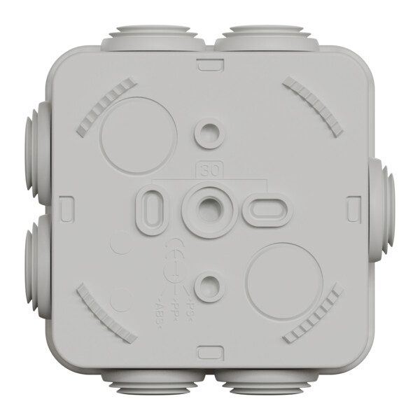 Boîte de dérivation 80x80x45 Schneider Mureva Box étanche 7 embouts Gris IP55 - Schneider Electric - ENN05004