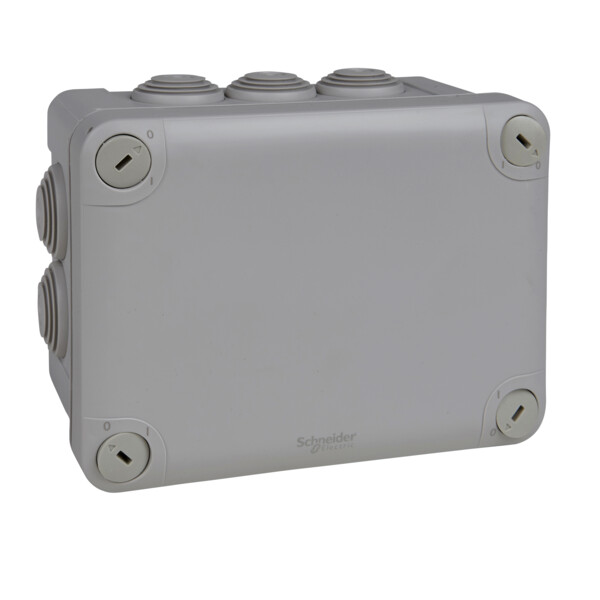 Boîte de dérivation 150x105x80 Schneider Mureva Box étanche 10 embouts Gris IP55 - Schneider Electric - ENN05007