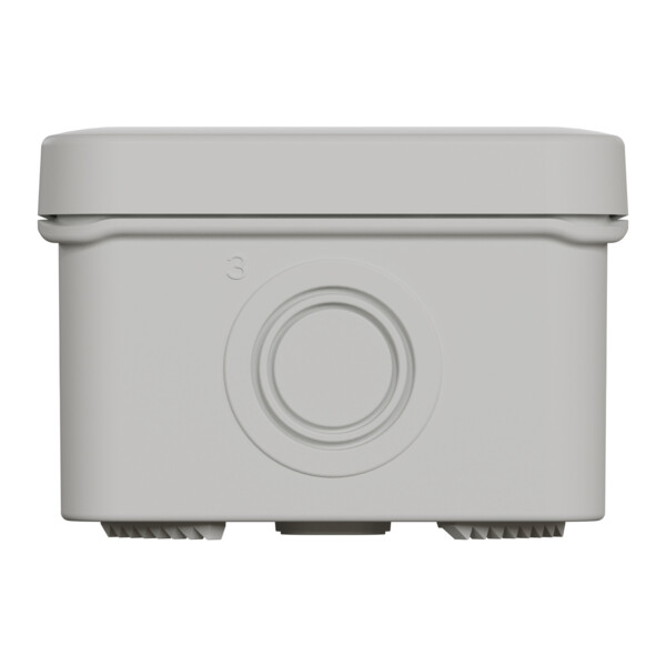 Boîte de dérivation 65x65x45 Schneider Mureva Box étanche 4 entrées défonçables pour PE Gris - Schneider Electric - ENN05082