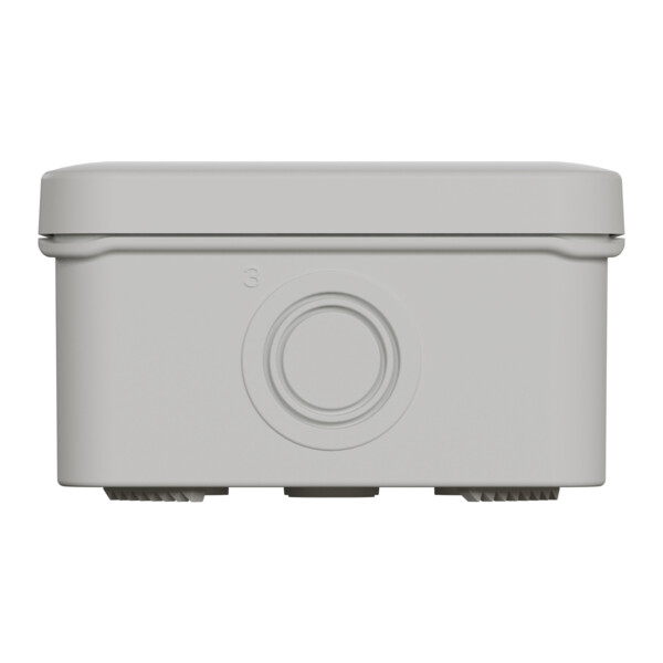 Boîte de dérivation 80x80x45 Schneider Mureva Box étanche 4 entrées défonçables pour PE Gris IP55 - Schneider Electric - ENN05084