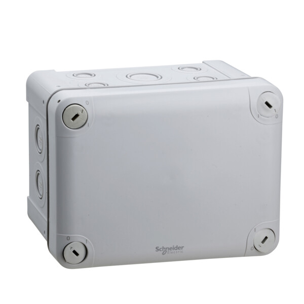 Boîte de dérivation 150x105x80 Schneider Mureva Box étanche 14 entrées défonçables pour PE Gris - Schneider Electric - ENN05087