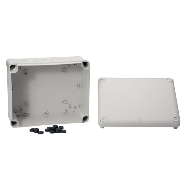 Boîte de dérivation 225x175x100 Schneider Mureva Box étanche 12 entrées défonçables pour PE Gris - Schneider Electric - ENN05093