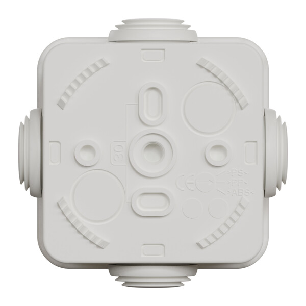 Boîte de dérivation 65x65x45 Schneider Mureva box étanche 4 embouts Blanc polaire IP55 - Schneider Electric - IMT05022