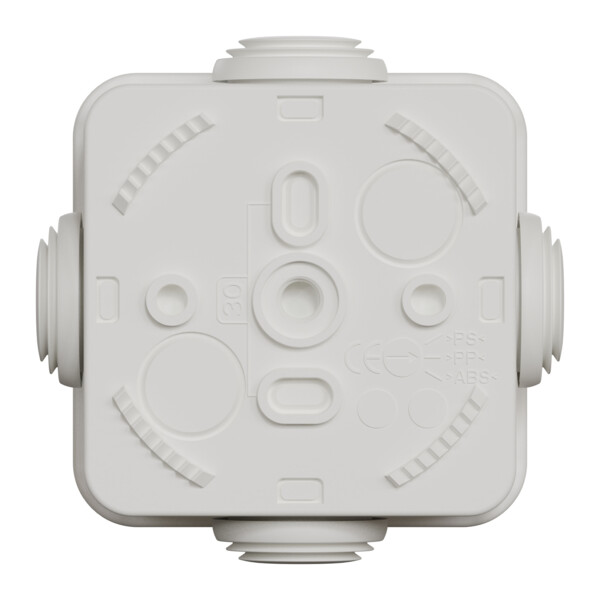Boîte de dérivation 65x65x45 Schneider Mureva box étanche 4 embouts Blanc polaire IP55 - Schneider Electric - IMT05022