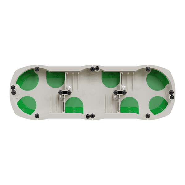 Boîte étanche Schneider Multifix 3 postes Ø67 mm entraxe 71 prof 40 mm - Schneider Electric - IMT35031