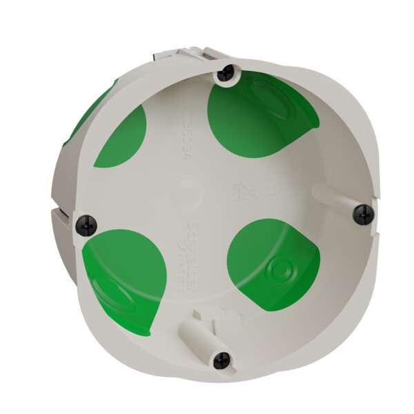 Boîte encastrement étanche Schneider Multifix 1 poste Ø67 mm prof 40 mm - Schneider Electric - IMT35034