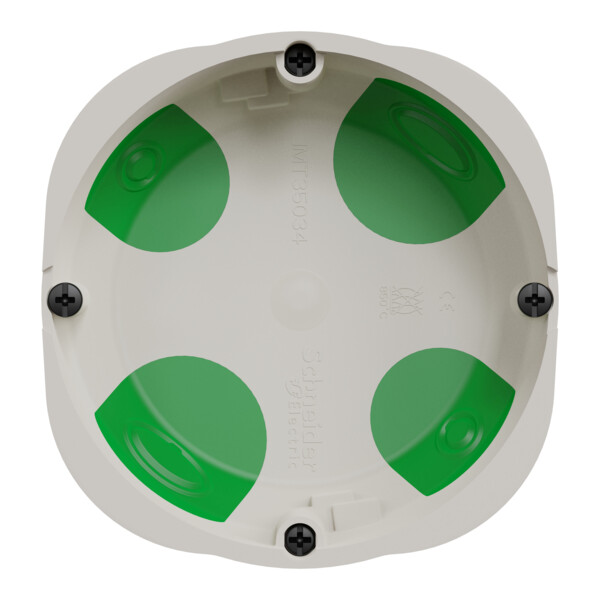 Boîte encastrement étanche Schneider Multifix 1 poste Ø67 mm prof 40 mm - Schneider Electric - IMT35034