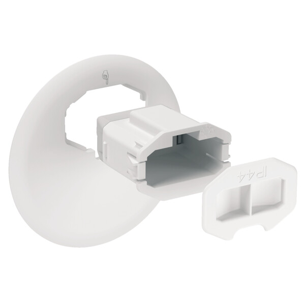 Couvercle non affleurant Schneider Multifix + connecteur DCL pour applique - Schneider Electric - ALB71817