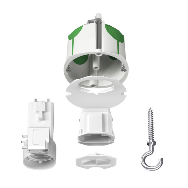 Boîte de centre Schneider Multifix connecteur, douille, piton, couvercle affleurant - Schneider Electric - IMT35021