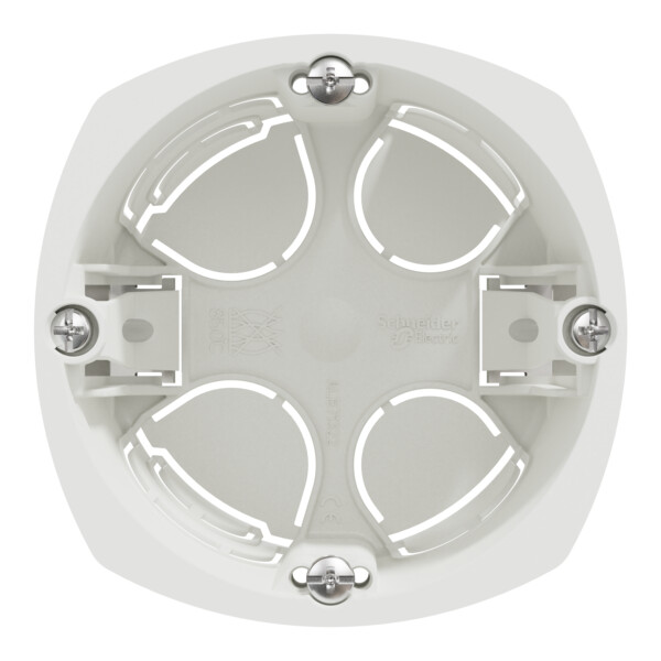 Boîte encastrement Schneider Multifix 1 poste Ø67 mm prof 50 mm blanche - Schneider Electric - IMT35915