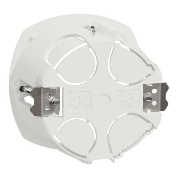 Boîte encastrement Schneider Multifix 1 poste Ø67 mm prof 50 mm blanche - Schneider Electric - IMT35915