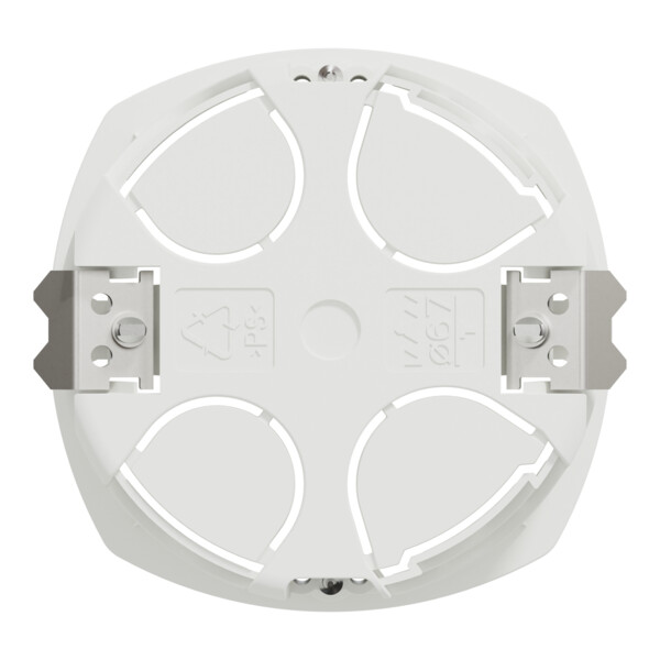 Boîte encastrement Schneider Multifix 1 poste Ø67 mm prof 50 mm blanche - Schneider Electric - IMT35915