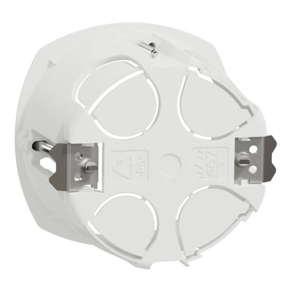 Boîte encastrement Schneider Multifix 1 poste Ø67 mm prof 50 mm blanche - Schneider Electric - IMT35915