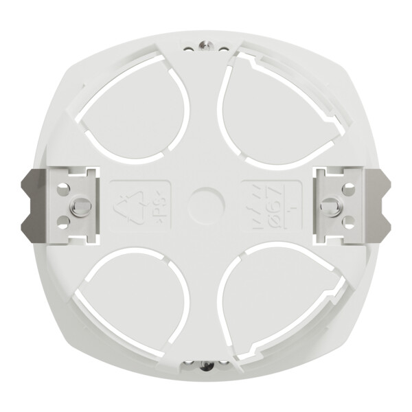 Boîte encastrement Schneider Multifix 1 poste Ø67 mm prof 50 mm blanche - Schneider Electric - IMT35915