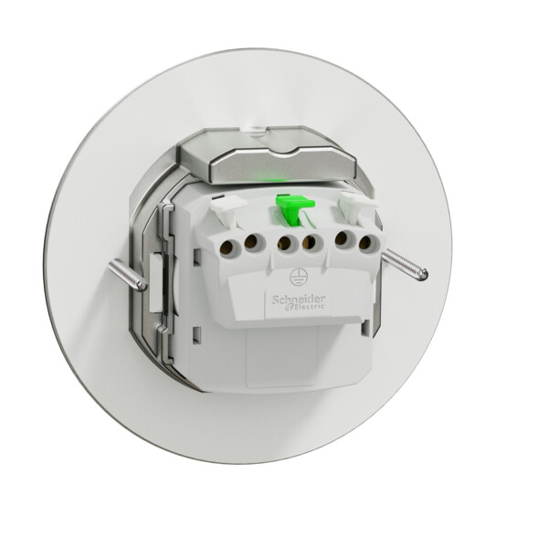 Unica system+ - prise de sol xs ik08 ip44 - 2p+t - ronde métal - Schneider Electric - INS52103