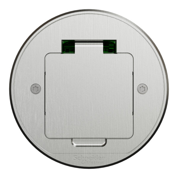 Unica system+ - prise de sol xs ik08 ip44 - 2p+t - ronde métal - Schneider Electric - INS52103