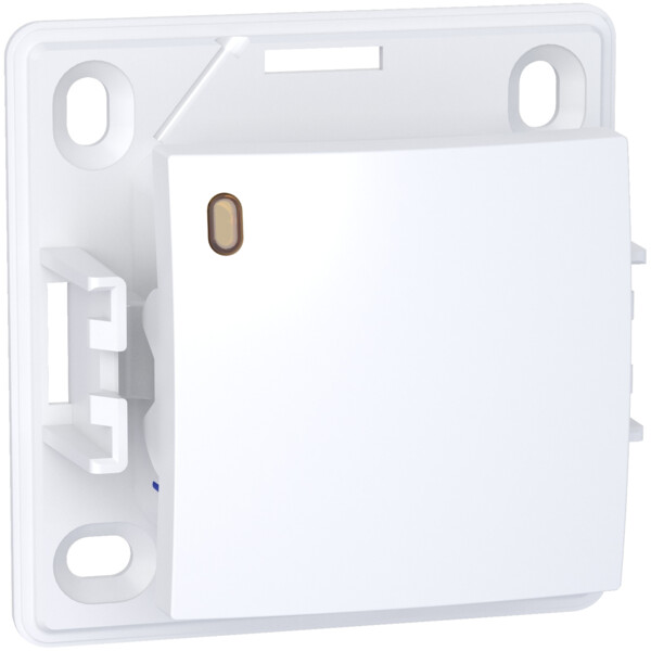 Alréa, Poussoir O/F lumineux faible conso blanc polaire - Schneider Electric - ALB61052P