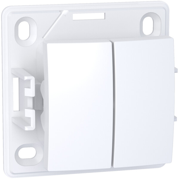 Alréa, Va-et-vient bouton poussoir, blanc polaire - Schneider Electric - ALB61081P