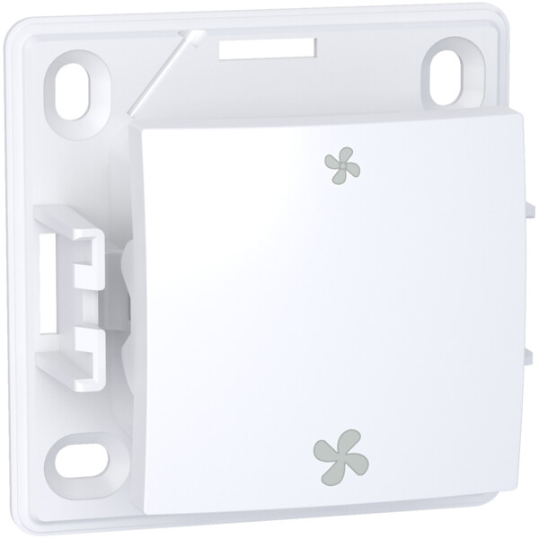 Alréa, Commande VMC sans position arrêt, blanc polaire - Schneider Electric - ALB61158P