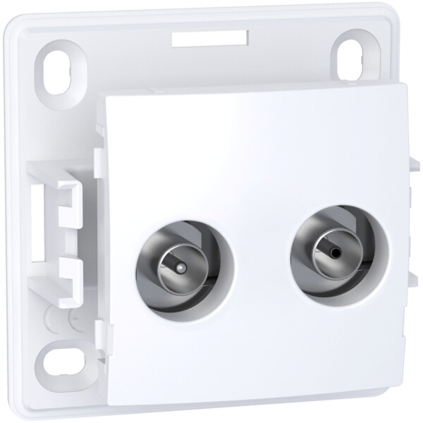 Alréa, Prise TV FM VR sur FM, blanc polaire - Schneider Electric - ALB61317P