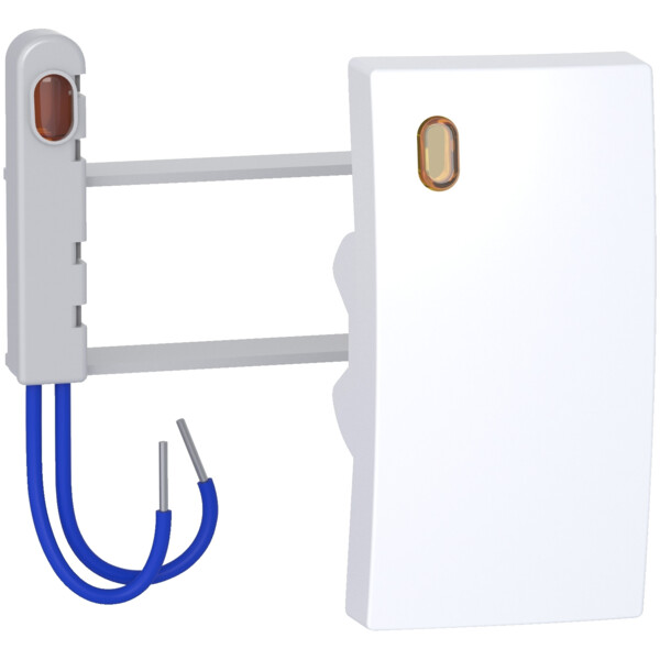 Alréa, Kit voyant touche + lampe à néon 230V 1,5mA, blanc polaire - Schneider Electric - ALB61417P
