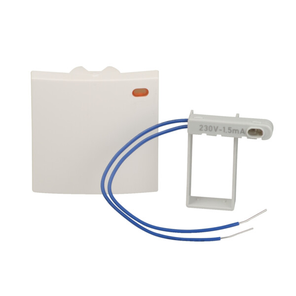 Alréa, Kit voyant touche + lampe à néon 230V 1,5mA, blanc polaire - Schneider Electric - ALB61417P