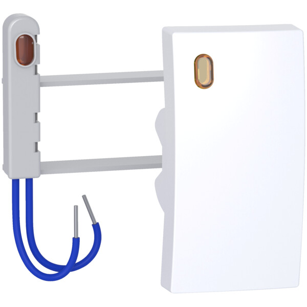 Alréa, Kit voyant touche + lampe à néon 230V 1,5mA, blanc polaire - Schneider Electric - ALB61417P