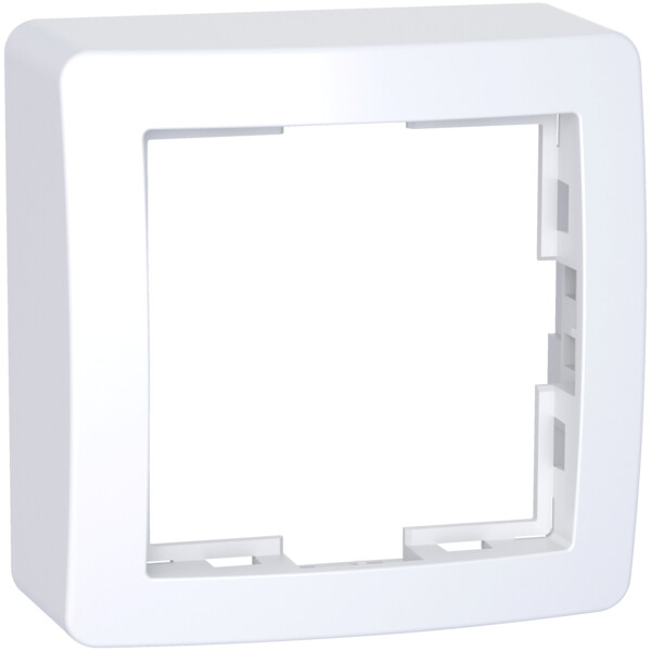 Alréa, Cadre saillie standard simple, 62x62mm, profondeur 31mm, blanc polaire - Schneider Electric - ALB61441P