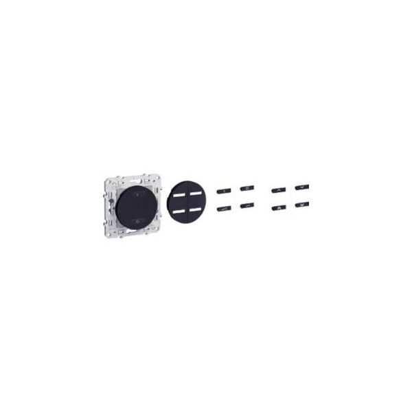 Va-et-vient anthracite Schneider Odace relais combiné RF 2 fils 20 à 315W - Schneider Electric - S540575