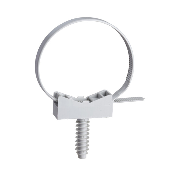 Mureva FIX - Instacables pour conduits Ø40-63 mm - Blanc - avec Cheville filetée - Schneider Electric - ENN47963