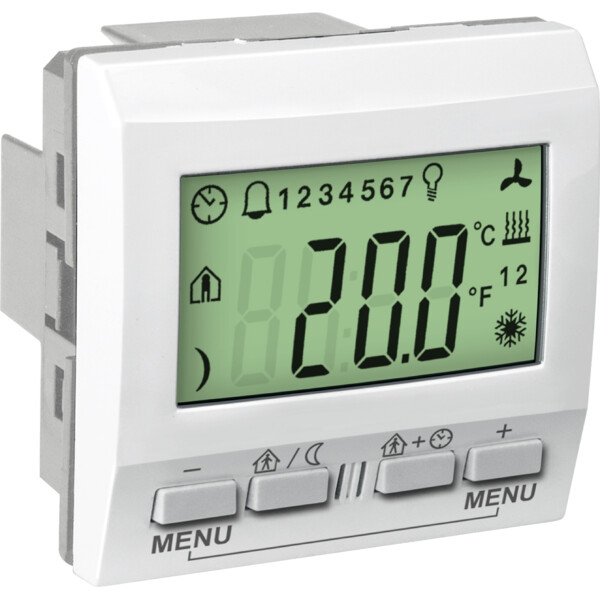 Unica KNX Blanc thermostat 2 modules - Schneider Electric - MGU3.534.18