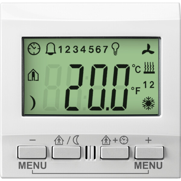 Unica KNX Blanc thermostat 2 modules - Schneider Electric - MGU3.534.18