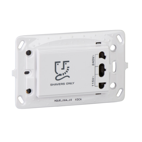 Prise rasoir blanc Schneider Unica - Schneider Electric - MGU5.064.18