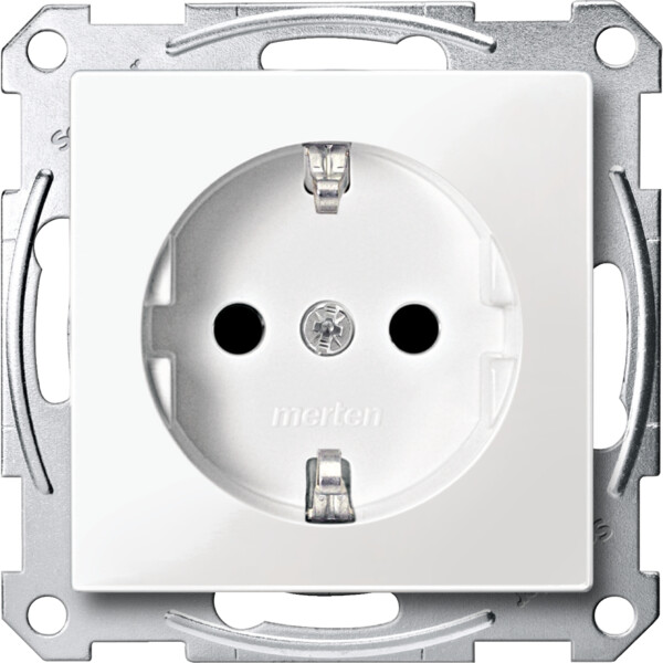 M-Plan Blanc, prise de courant standard allemand - Schneider Electric - MTN2300-0319