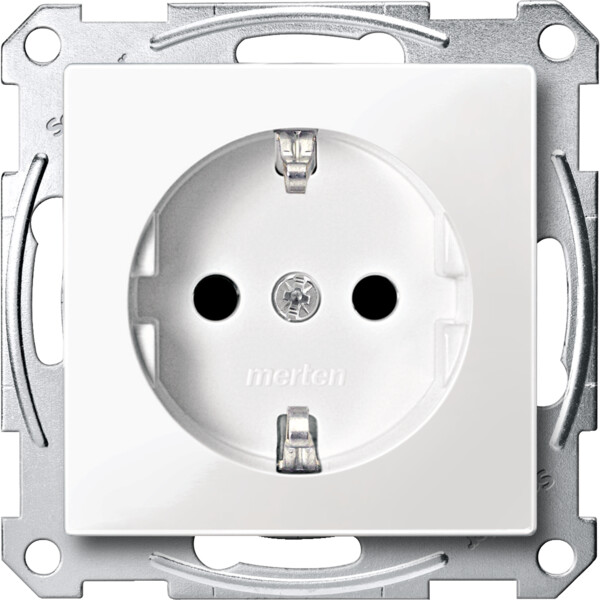 M-Plan Blanc, prise de courant standard allemand - Schneider Electric - MTN2300-0319