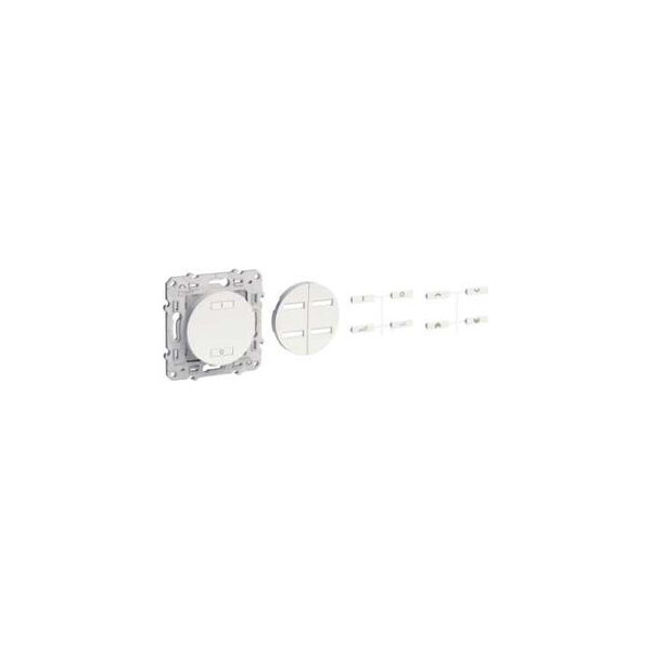 Combiné RF Blanc Va-et-Vient 10 A 2300 W Odace Schneider – 3 Fils - Schneider Electric - S520572