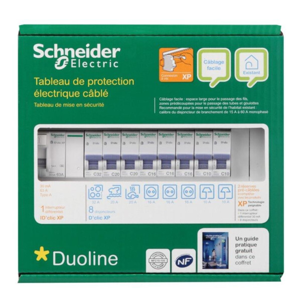 Tableau de mise en sécurité  Schneider 1 rangée 13 modules XP - Schneider Electric - SHN03710017