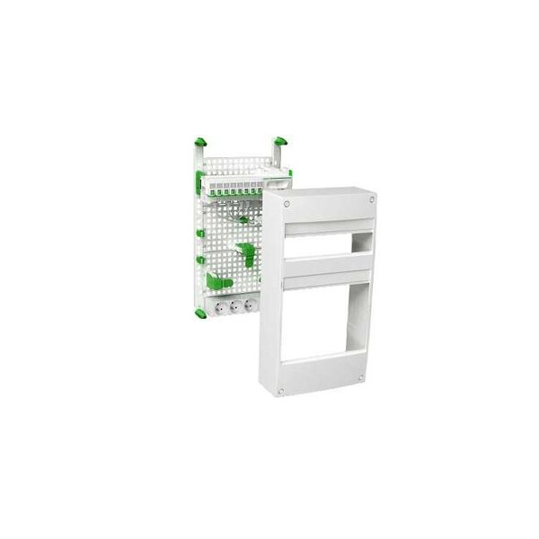 Schneider LexCom Home Coffret de communication Grade 2 Avec Emplacement Pour Box interrupteurnet - 8 modules RJ45 - Schneider Electric - VDIR390033