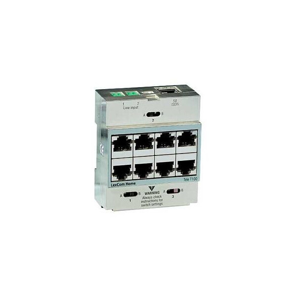 LexCom Home Premium Module Répartition Téléphone L1/L2 - 2X4 RJ45 - Schneider Electric - VDIR626100