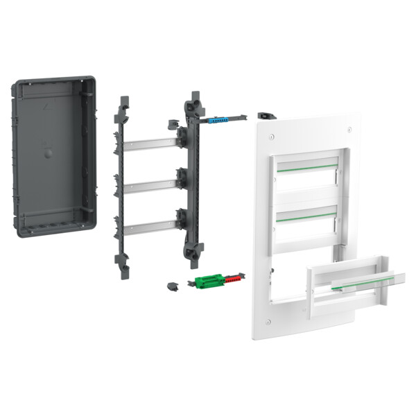 Coffret encastré Schneider PrismaSet XS 3 rangées 13 modules sans porte - Schneider Electric - LVSXS313